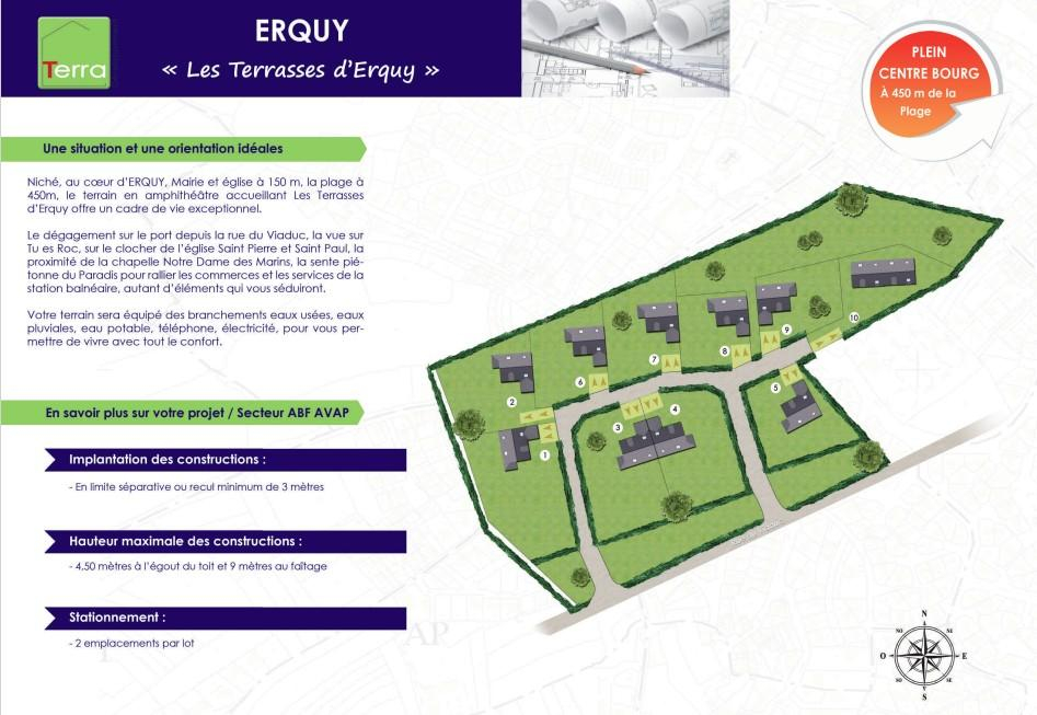 Vente Terrain 853 m² Erquy
