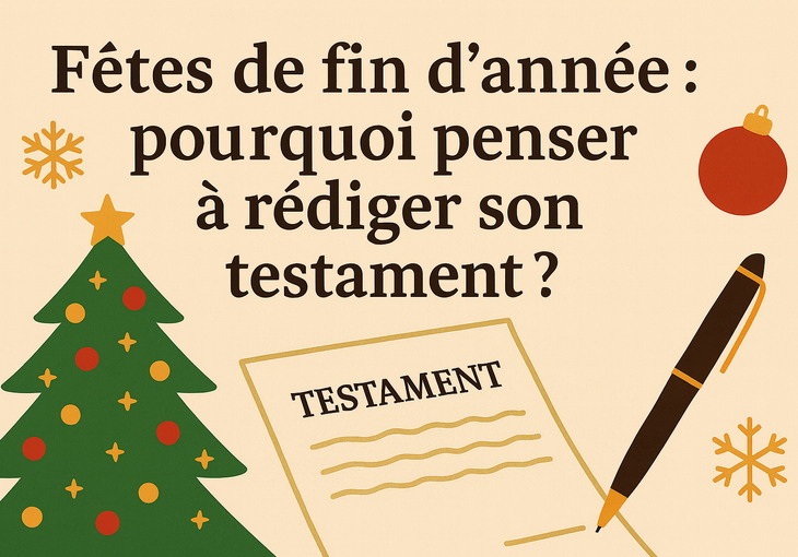 Fêtes de fin d’année : pourquoi penser à rédiger son testament ?